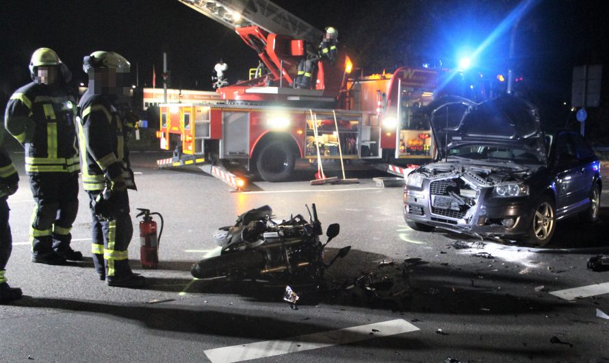 Schiefbahn: Motorradfahrer bei Unfall schwer verletzt